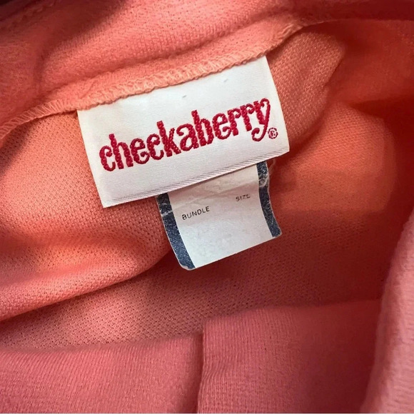 Cheekaberry Vintage Coral Pleated Pocket Belted Dress - Picture 7 of 7